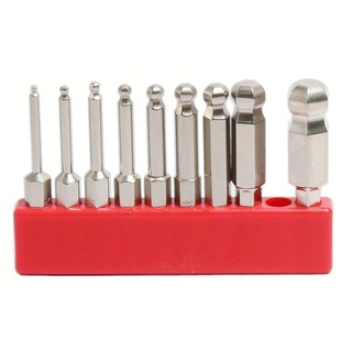 Vnv1pc Ball End Hex Screwdriver Bit Metric Hex Bit 50mm Mũi điều khiển từ tính