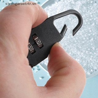 Strongaroetrtr mini mặt số mã số mật khẩu kết hợp ổ khóa an toàn du lịch khóa an toàn cho khóa hành lý ổ khóa tập gym vn