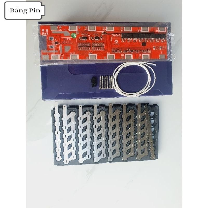 Bộ vỏ hộp xe điện 48V dùng khay pin 18650. Hệ 13S -14s loại 6p