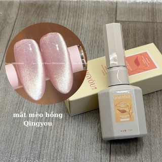  Sơn mắt mèo cực quang Hồng QINGYOU chai 15ml chính hãng M 01 