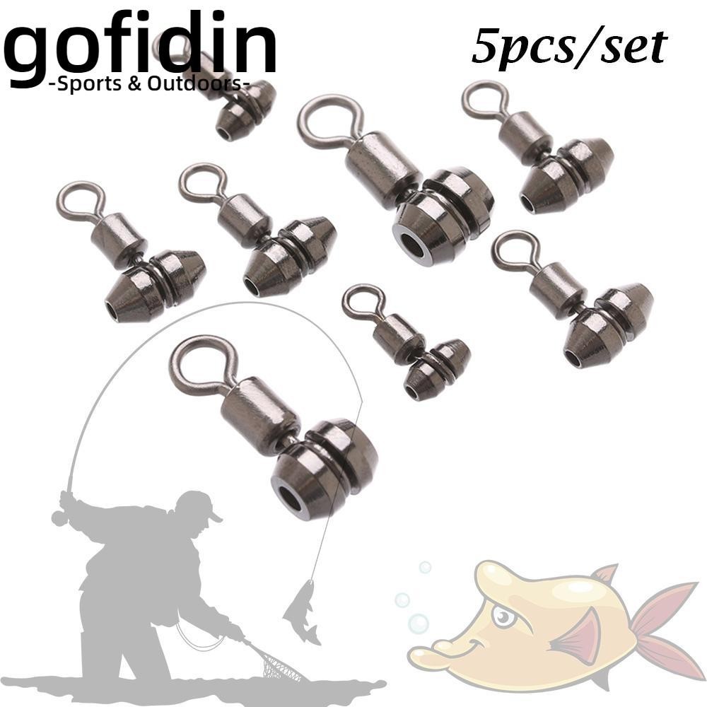 gofidin 5 vòng móc nối câu cá bằng thép không gỉ chất lượng cao