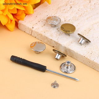 Set 10 nút áo jean thay thế 17mm kèm tua vít