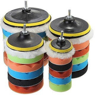 8PCS 3/4/5/6 inch Buffing Sponge Polishing Pad Kit Waxing for Car Polisher Tools