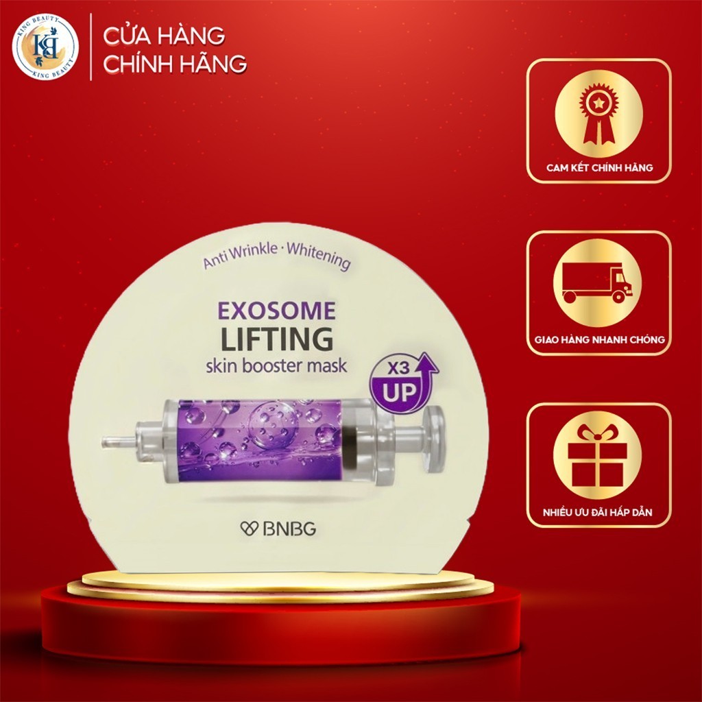 Mặt Nạ Truyền Dịch Tế Bào Gốc, Nâng Cơ, Trẻ Hoá Da BNBG Exosome SkinBooster Mask 30ml - Exosome