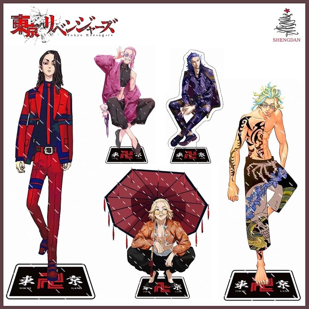 Mô hình Standee JP Anime Tokyo Revengers Manjiro Sano Mikey Izana Kurokawa Hinata Atsushi decor góc 