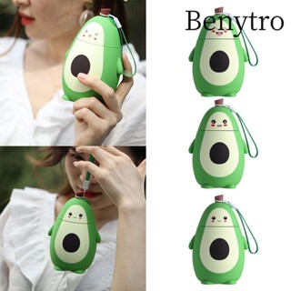  Benytro đựng nước uống 280ml hai lớp chống rò rỉ họa tiết trái bơ hoạt hình dễ thương 