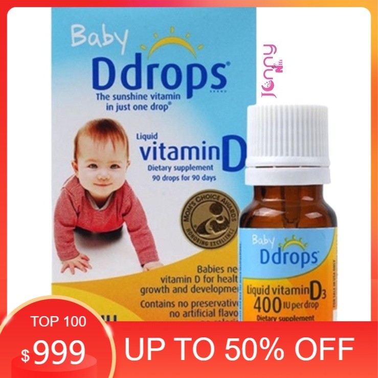 Vitamin D3 Ddrops - Baby DDrops 10ml bổ sung vitamin D cho bé