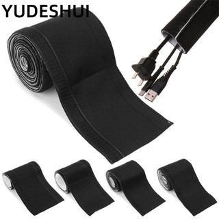 YUDESHUI Quản Lý Cáp Bọc Tay Màu Đen DIY Văn Phòng Máy Tính Nhà Dây Hider Bảo Vệ Cho Văn Phòng Máy Tính Nhà
