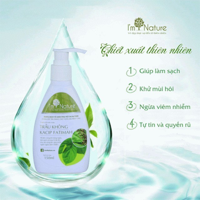 Dung dịch vệ sinh phụ nữ  Trầu không chính hãng 150ml ,ddvs phụ nữ tốt cho phụ khoa vùng kín hết khí hư nấm ngứa mùi hôi