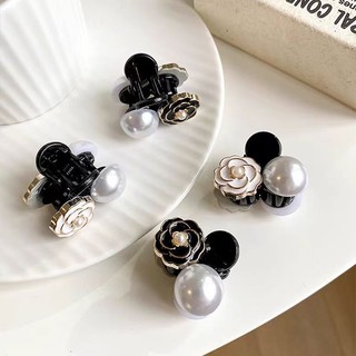 Phong Cách Hàn Quốc Ngọc Trai Camellia Kẹp Nhỏ Cao Cấp Đa Năng Công Chúa Tóc Kẹp Bên Nổ Kẹp