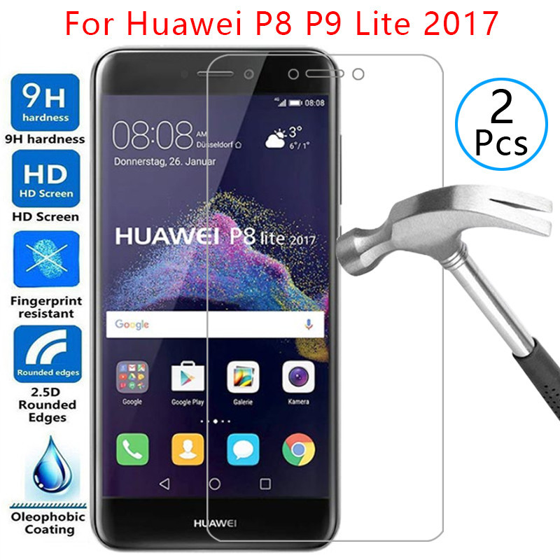 Ốp điện thoại bảo vệ màn hình kính cường lực cho huawei p8 p9 lite 2017 trên p 8 9 cuối p8lite p9lit