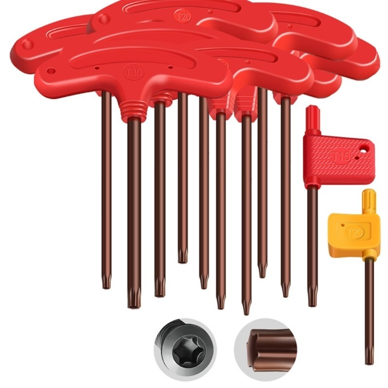 Doublebuy Torx Head Tamper Proof Security Bolt Hole Tua vít Vít Driver Key Cờ lê