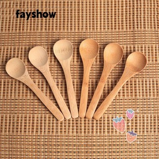 Set 3 Muỗng Tre Hình Tròn Chuyên Dụng Cho Nấu Ăn