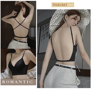Áo Ngực Áo Bra Nữ Hở Lưng  VISECRET B R A -230301- Có Gọng Nâng Ngực Cup To Mút Mỏng Thoáng Mát Áo Tạo Kiểu