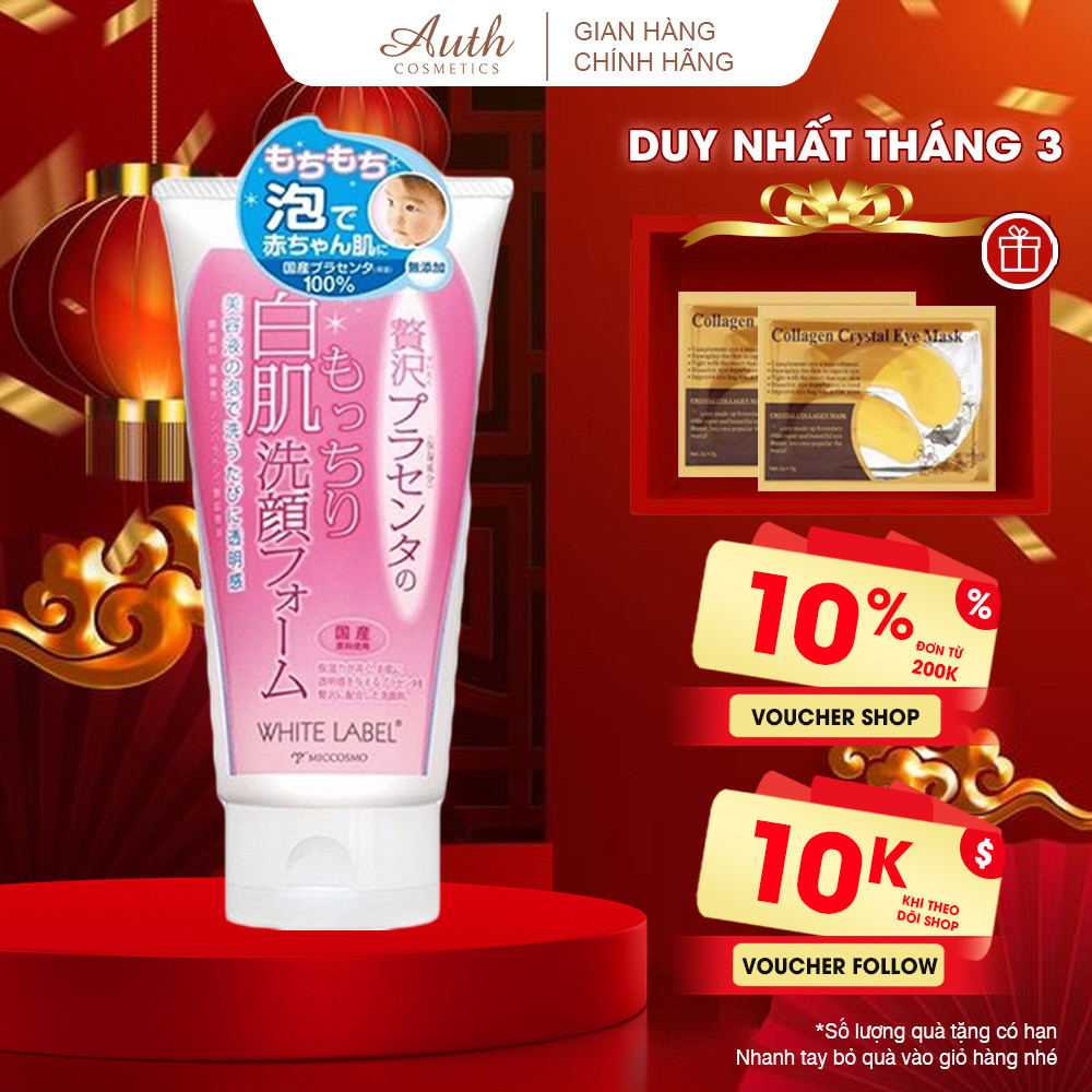 Sửa Rửa Mặt Trắng Da White Label Premium Placental Wash 110g