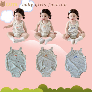 Sơ sinh cho bé jumpsuit bé dễ thương hoa ren sling romper sơ sinh mùa hè thoải mái áo jumpsuit