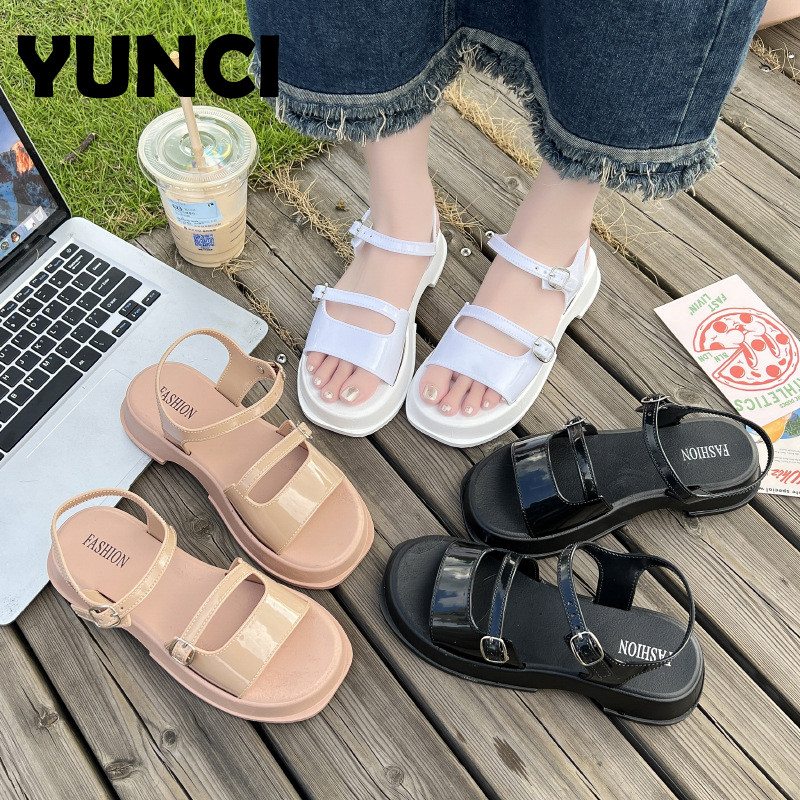 YUNCI  dép cross sục nữ 2023 HOTSALE Giày slip-on Phong cách thể thao Đế chống sốc Chất lượng cao Trẻ trung Đi biển FDL24303X3 10Z240307