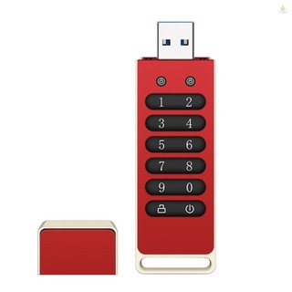 Ổ đĩa usb được mã hóa ổ đĩa flash usb an toàn 32gb / 64gb / 128gb / 256gb aes256-bit usb 3.0 phần cứng mật khẩu thẻ nhớ khóa tự động để bảo vệ cá nhân vỏ hợp kim nhôm