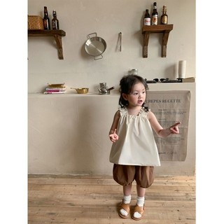 Set thô áo dây quần bom cho bé gái