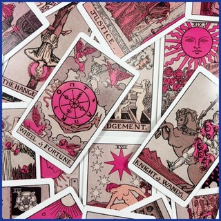Weird World Tarot Fantastic Pink Tarot Deck Waite Tarot Board Game Cards Ful Phiên bản tiếng Anh 10.3x6.2cm 78 Cards aiavn