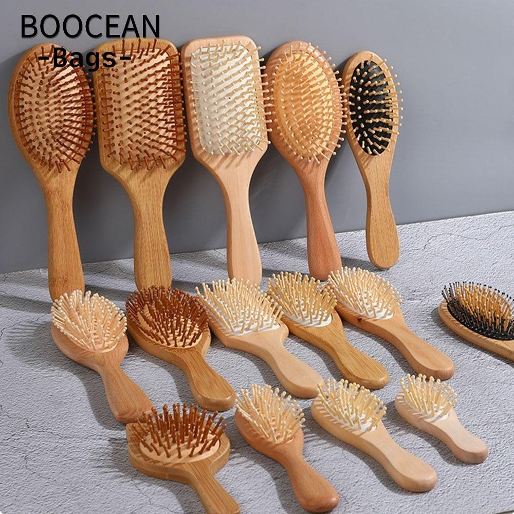 Boocean 1 Lược Gỗ, Rụng Tóc Đệm Đệm Massage, Chăm Sóc Tóc Chuyên Nghiệp Lược Chải Tóc Lược Tre Tóc D