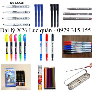 Bút vẽ tham mưu kỹ thuật, bút đệm màu tham mưu tổng hợp các loại