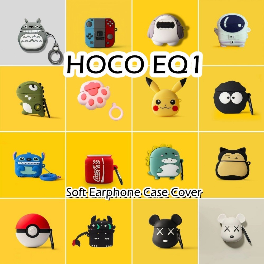 Hàng có sẵn Cho HOCO EQ1 ốp tai ng Case Vỏ Bảo Vệ Hộp Sạc Tai Nghe Phim hoạt hình phong cách tươi mớ