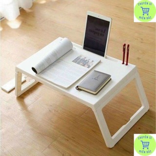 Bàn chữ nhật chân gấp 1833, bàn học nhựa chân gấp nhựa việt nhật