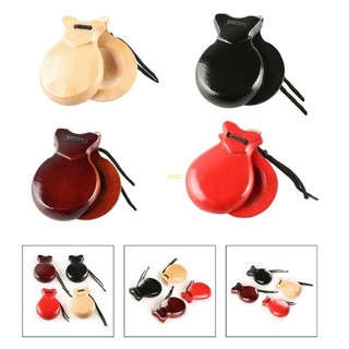 Youn 2 Chiếc Castanets Tây Ban Nha Có Dây Flamenco Truyền Thống Castanets Dễ Chơi