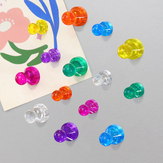 Hình thu nhỏ từ tính trong suốt đầy màu sắc 11x17 tủ lạnh thu nhỏ từ tính khóa từ tính móng tay