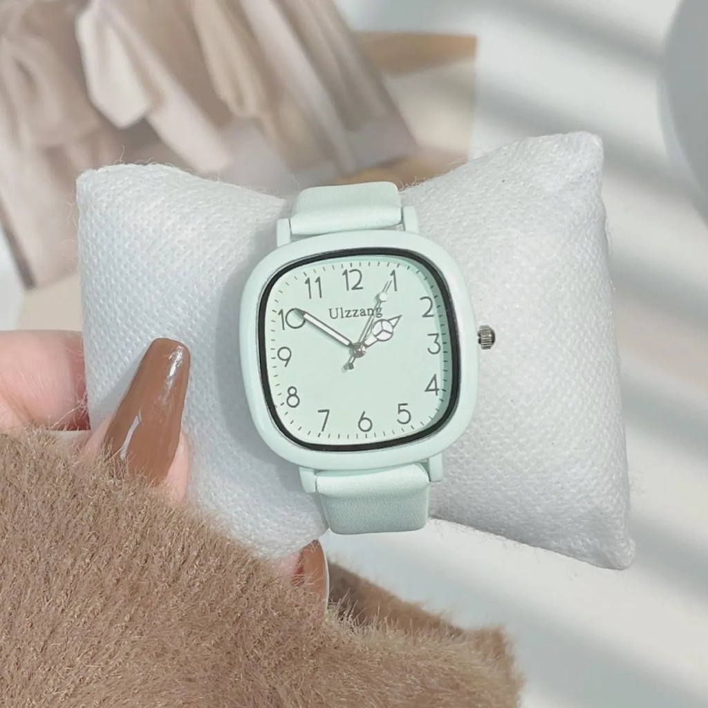 Đồng hồ chuyên dụng dành cho kỳ thi dành cho nữ sinh trung học cơ sở có giá trị cao Niche Đơn giản phù hợp Làm trắng da phong cách Preppy Thời trang Phong cách Hàn Quốc Quà tặng trang trí tay cho bạn bè