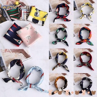 Khăn vuông choàng cổ in họa tiết vintage thời trang