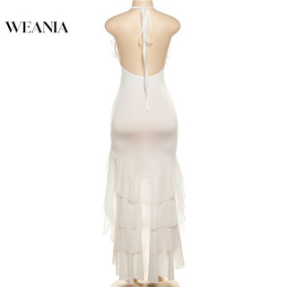 Váy xù WEANIA Halter Backless Slim Fit