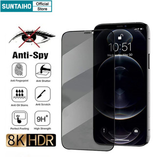 Suntaiho Cao Cấp Kính Cường Lực Chống Nhìn Trộm Bảo Vệ Màn Hình Tự Dán Cho IPhone 11 12 13 14 15 Pro Max IP 14 Plus X XS XR Xs Max