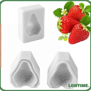 Khuôn Làm Bánh Hình Trái Dâu Tây Bằng Silicon