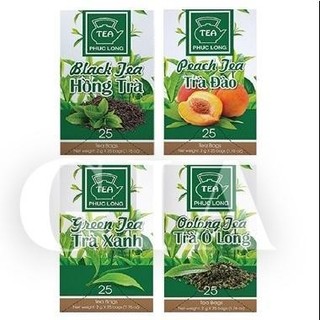 Trà túi lọc Phúc Long hộp 50g nhiều vị