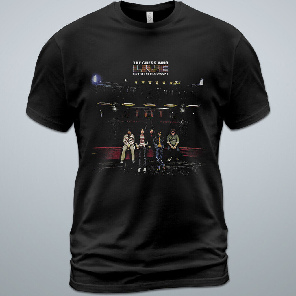 Áo thun Cotton The Guess Who Live At The Paramount Album Tee Garry Peterson