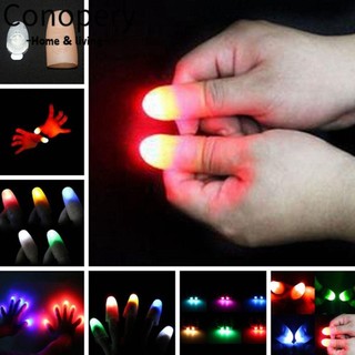 1 nhấp nháy ngón tay đảng trò chơi phát sáng đồ chơi ảo thuật lừa đạo cụ sáng lên ngón tay cái