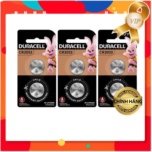 (HCM) Vỉ 2 viên pin CR2032 Hãng Duracell (Hàng chính hãng)