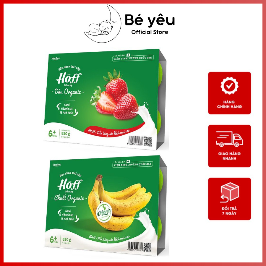 Sữa Chua Hoff Organic Cho Bé Từ 6 Tháng