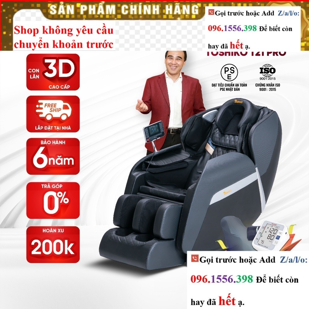 SALE Ghế massage trị liệu toàn thân Toshiko T21 Pro