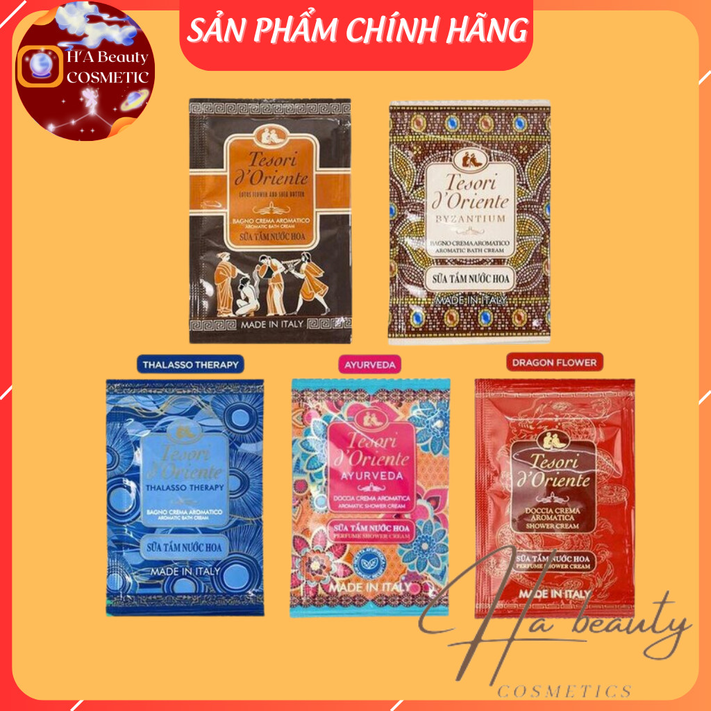 Combo 12 Gói Sữa Tắm Tesori d’Oriente (9ml/Gói)