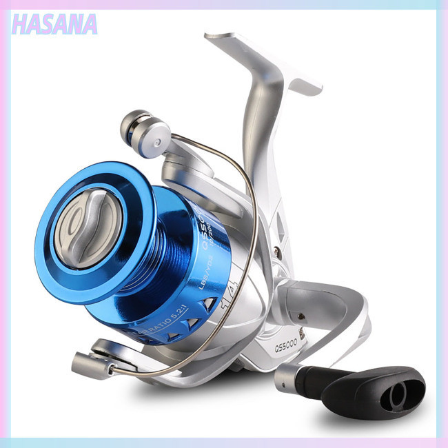 Hasa Lure Spinning Fishing Reel Max Kéo 5kg Tỷ lệ bánh răng 5.2: 1 1000-7000 Máy câu cá Phụ kiện