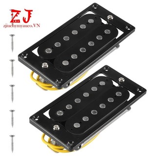 2 Chiếc (1 Bộ) Màu Đen Humbucker Double Coil Đàn Guitar Điện Pickups + Khung Vít