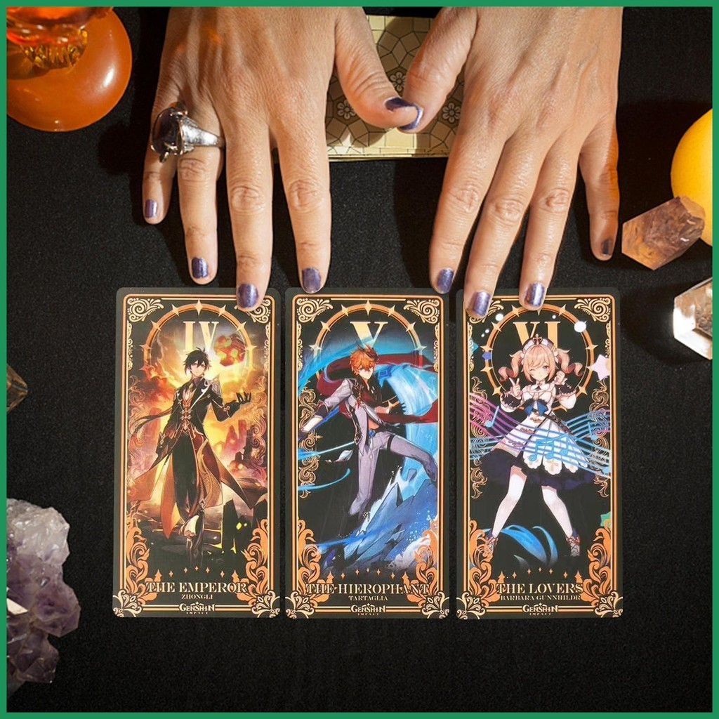 Thẻ Tarot 78 Tờ Board Deck Anime Tarot Cards Fortune Telling Tarot Cards dành cho người mới bắt đầu 