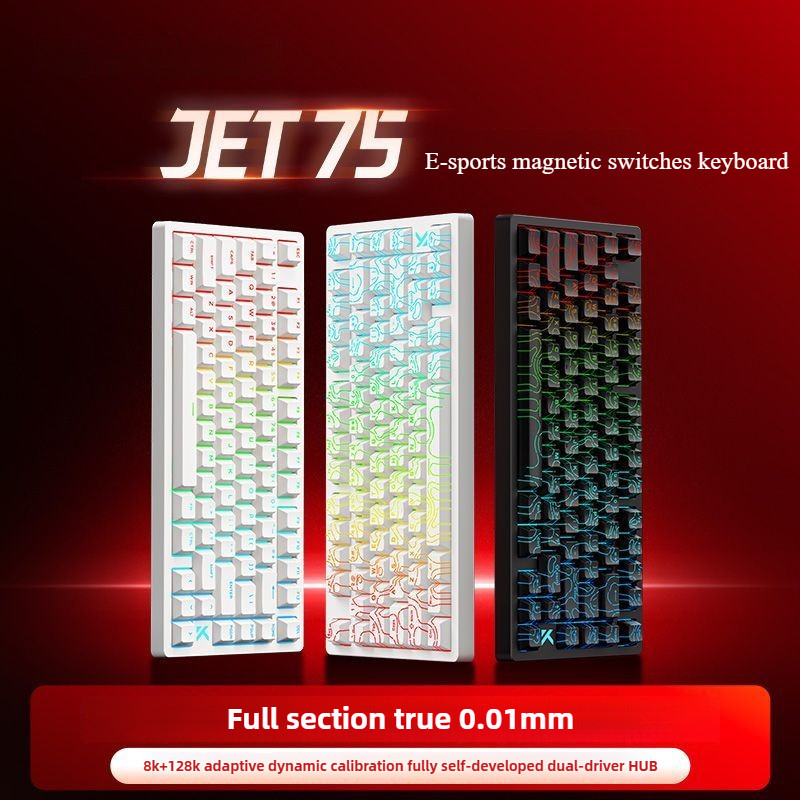 MCHOSE Jet 75 Magnetic Switch E-sports Mechanical Keyboard Rapid Trigger Wired Customization Gasket 
