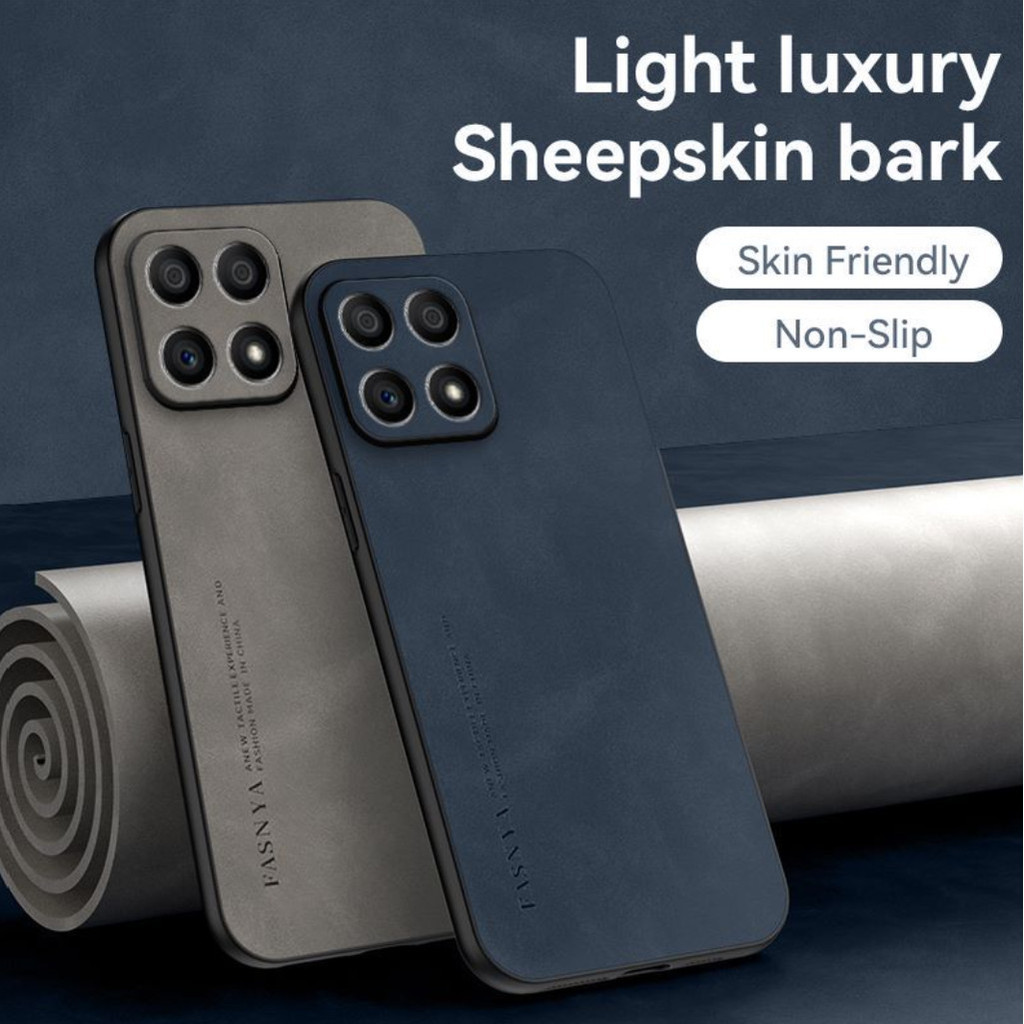 Honor X5b Plus GFY-LX2 x5bplus GFY-LX2P Vỏ chống rơi và hấp thụ sốc làm bằng da cừu chất lượng cao v