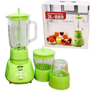 Máy Xay Sinh Tố 3 Cối Thủy Tinh JLPL@L JL-889 Đa Năng Công Suất 350W Xay Sinh Tố,Xay Thịt Xay Tôm,Cua Nhỏ,Xay Gia Vị