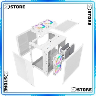 Vỏ Case MIK LV12 MIK LV12 MINI FLOW- WHITE (iTX, mATX)