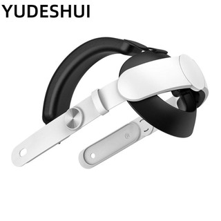 YUDESHUI Dây đeo đầu, Dây đeo tai nghe VR thoải mái có thể điều chỉnh, Phụ kiện thay thế ABS ổn định bền bỉ cho Meta Quest 3
